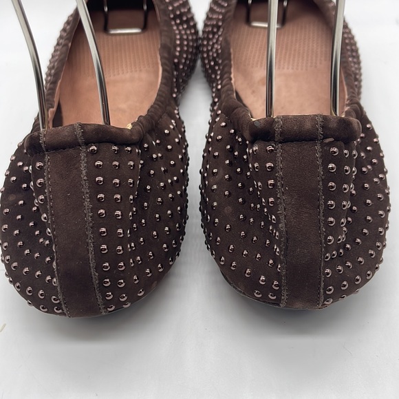 Corso Como Ballet Flats Brown with Rose gold dots Sz 9 - Picture 4 of 9